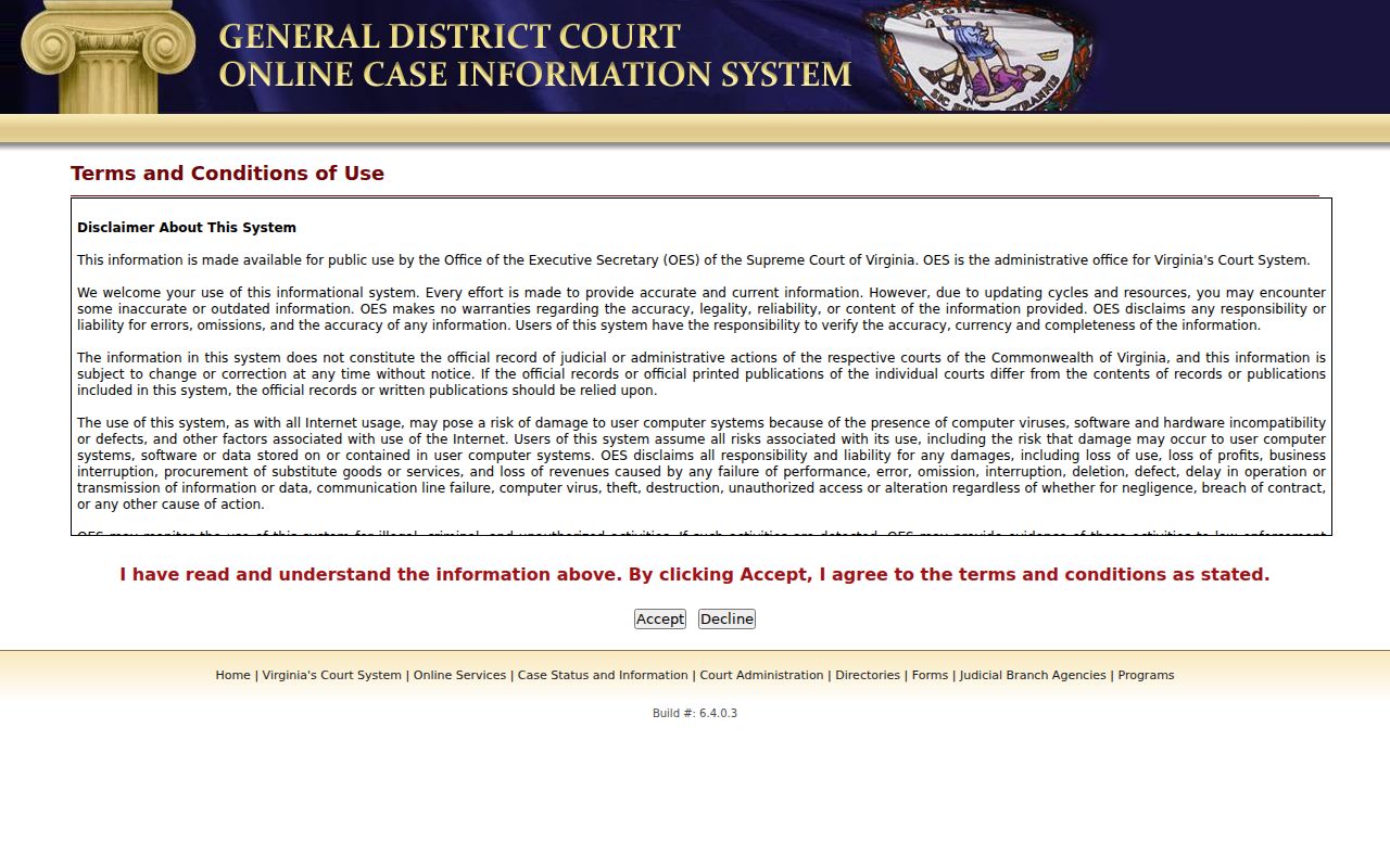 Gloucester County criminal court case search in the General District system