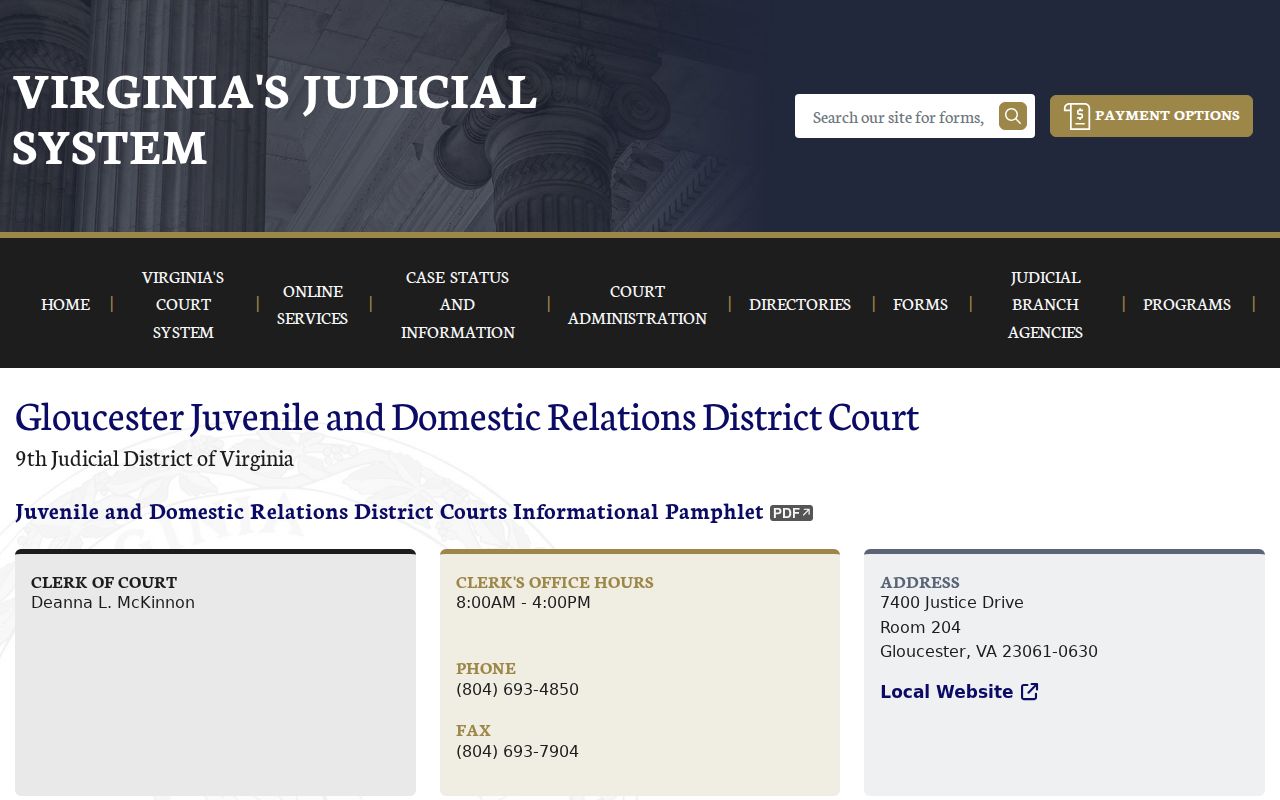 Gloucester County juvenile criminal record access limits